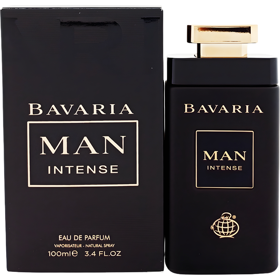 ادو پرفیوم باواریا من اینتنس از برند فراگرنس ورد (Fragrance World Bavaria Man Intense EDP 100ml) بولگاری من این بلک فراگرنس